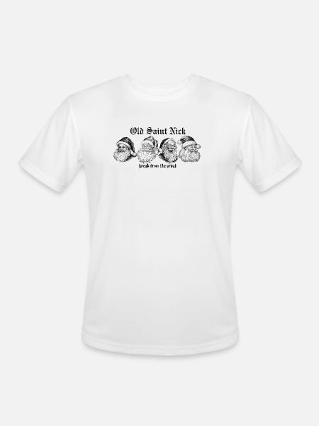 Old Saint Nick - Men's Moisture Wicking Performance T-Shirt - white