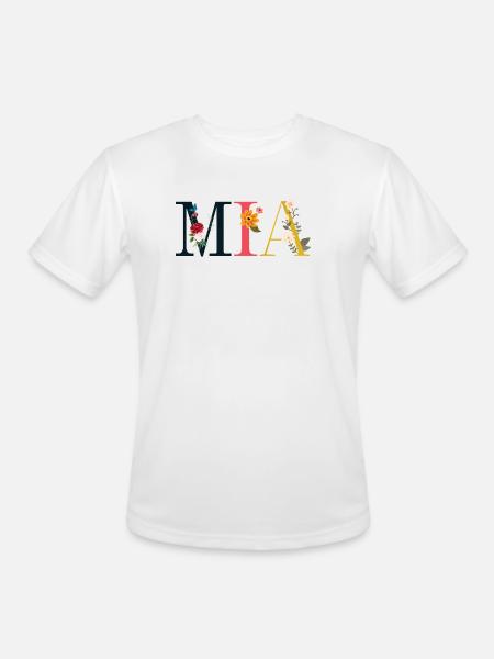 Mia - Men's Moisture Wicking Performance T-Shirt - white
