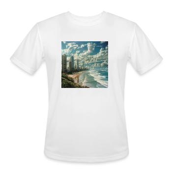 Surfers Paradise, Australia - Men's Moisture Wicking Performance T-Shirt - white - Front - Jackson (183cm)