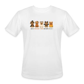 Yorkshire Terrier Halloween  - Men's Moisture Wicking Performance T-Shirt - white - Front - Jackson (183cm)