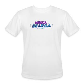 Música DJ Leyla Neon Groove - Men's Moisture Wicking Performance T-Shirt - white - Front - Jackson (183cm)