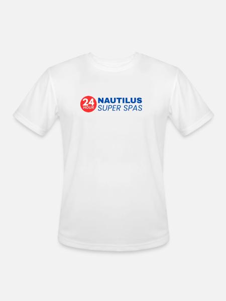 24-Hour Nautilus Super Spas - Vintage 1970s - Men's Moisture Wicking Performance T-Shirt - white