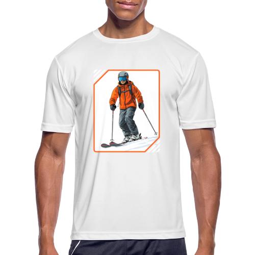 Skiing Thrill Ride - Men's Moisture Wicking Performance T-Shirt