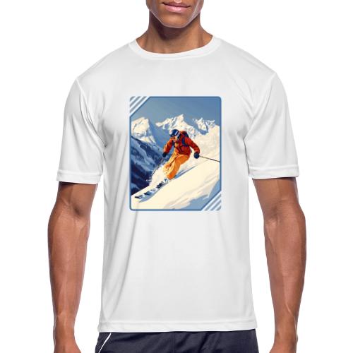 Mountain Skiing Vibes - Men's Moisture Wicking Performance T-Shirt