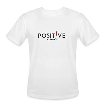 positive always - Men's Moisture Wicking Performance T-Shirt - white - Front - Jackson (183cm)