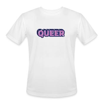 queer - Men's Moisture Wicking Performance T-Shirt - white - Front - Jackson (183cm)