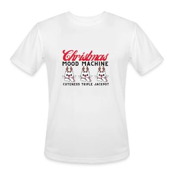 CHRISTMAS SLOT MACHINE - Men's Moisture Wicking Performance T-Shirt - white - Front - Jackson (183cm)