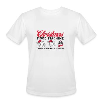 CHRISTMAS SLOT MACHINE - Men's Moisture Wicking Performance T-Shirt - white - Front - Jackson (183cm)