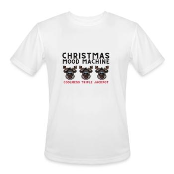 CHRISTMAS SLOT MACHINE - Men's Moisture Wicking Performance T-Shirt - white - Front - Jackson (183cm)