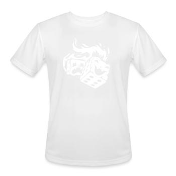 Fire Dice - Men's Moisture Wicking Performance T-Shirt - white - Front - Jackson (183cm)