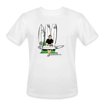 John John Florence Quiver - Men's Moisture Wicking Performance T-Shirt - white - Front - Jackson (183cm)