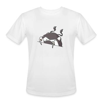 Cat DnD Rogue - Men's Moisture Wicking Performance T-Shirt - white - Front - Jackson (183cm)