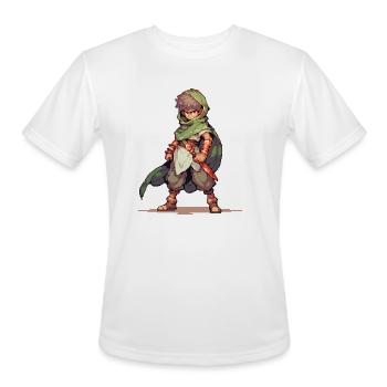 The Enigma of Dorian Ironcloak - Men's Moisture Wicking Performance T-Shirt - white - Front - Jackson (183cm)