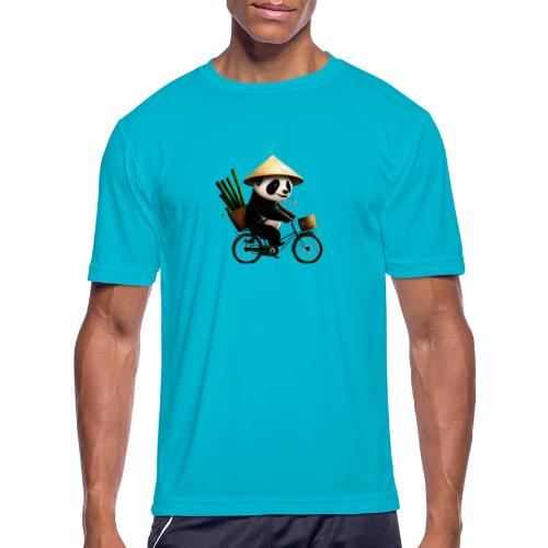 panda on a bike - Men's Moisture Wicking Performance T-Shirt