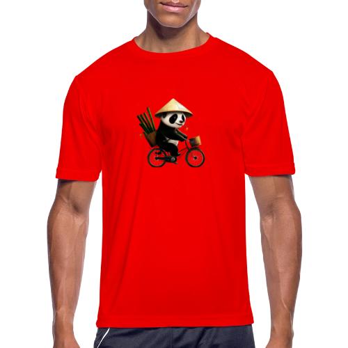panda on a bike - Men's Moisture Wicking Performance T-Shirt