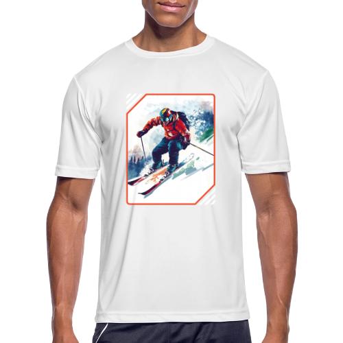Skiing is Life - Men's Moisture Wicking Performance T-Shirt