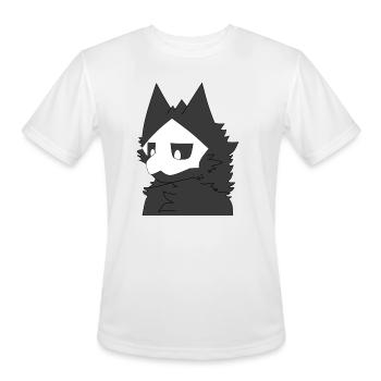 Mono Wolfish Avatar - Men's Moisture Wicking Performance T-Shirt - white - Front - Jackson (183cm)