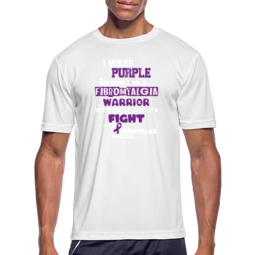I Wear Purple Fibromyalgia Awareness - Men's Moisture Wicking Performance T-Shirt