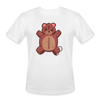 Bear fat - Men's Moisture Wicking Performance T-Shirt - white - Front - Jackson (183cm)