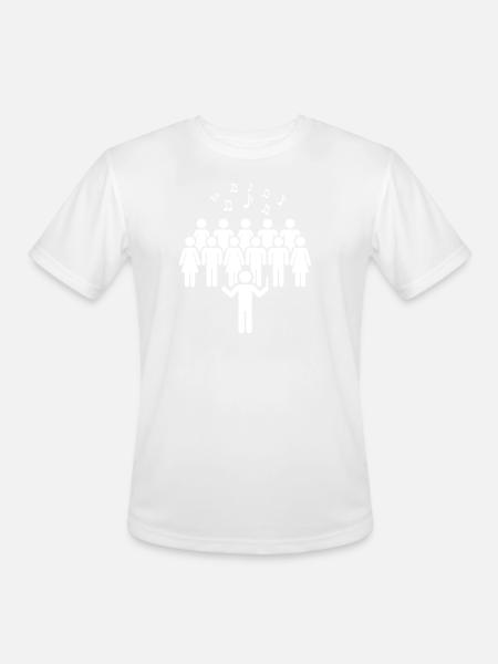 Choir - Men's Moisture Wicking Performance T-Shirt - white