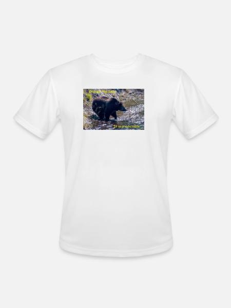 Choose The Bear - Men's Moisture Wicking Performance T-Shirt - white