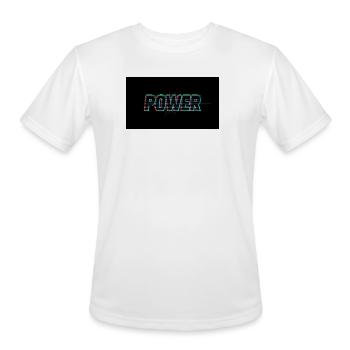 Power Glitch Neon - Men's Moisture Wicking Performance T-Shirt - white - Front - Jackson (183cm)