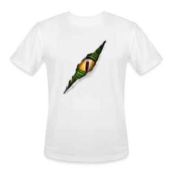 Dino Eye Scratch - Men's Moisture Wicking Performance T-Shirt - white - Front - Jackson (183cm)