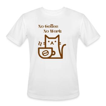 Coffee Lover’s Mantra - Men's Moisture Wicking Performance T-Shirt - white - Front - Jackson (183cm)