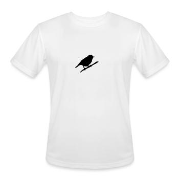Bird - Men's Moisture Wicking Performance T-Shirt - white - Front - Jackson (183cm)