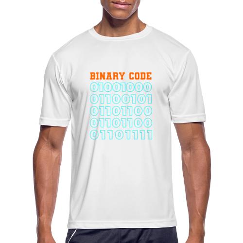 Say Hello in Binary code - Men's Moisture Wicking Performance T-Shirt
