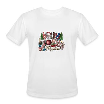 Holly Jolly Mama - Men's Moisture Wicking Performance T-Shirt - white - Front - Jackson (183cm)
