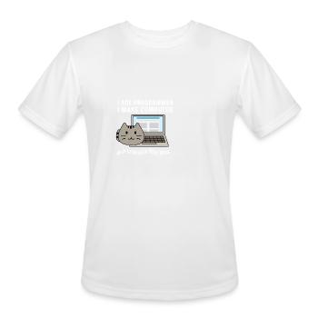 Beep Beep Boop Computer Science Professor Gift - Men's Moisture Wicking Performance T-Shirt - white - Front - Jackson (183cm)