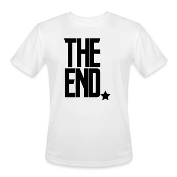 The End Game Screen - Men's Moisture Wicking Performance T-Shirt - white - Front - Jackson (183cm)