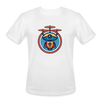 Orbital Core Drone - Men's Moisture Wicking Performance T-Shirt - white - Front - Jackson (183cm)