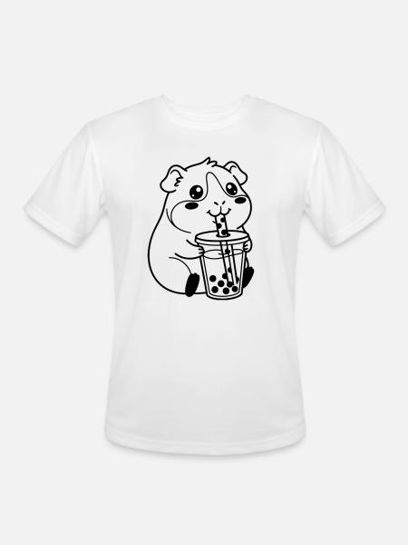 bubble tea - Men's Moisture Wicking Performance T-Shirt - white