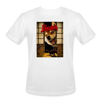the SHIBA - Men's Moisture Wicking Performance T-Shirt - white - Front - Jackson (183cm)