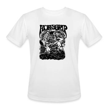 Uncle Funkle Mono Deep Purple - Men's Moisture Wicking Performance T-Shirt - white - Front - Jackson (183cm)