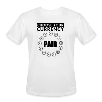 Forex Choose your currency pair b - Men's Moisture Wicking Performance T-Shirt - white - Front - Jackson (183cm)
