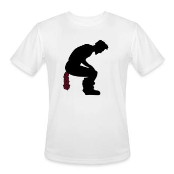 extérieur grande toilette de toilettes toilettes c - T-Shirt Performance pour hommes - blanc - Devant - Jackson (183cm)