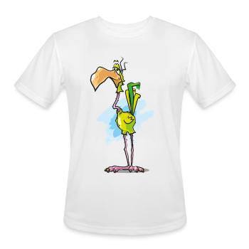 Bird of Paradise - Men's Moisture Wicking Performance T-Shirt - white - Front - Jackson (183cm)
