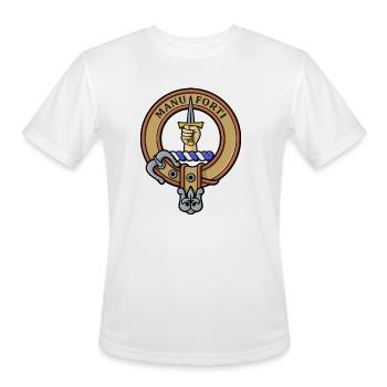 Clan MacKay Crest - Men's Moisture Wicking Performance T-Shirt - white - Front - Jackson (183cm)