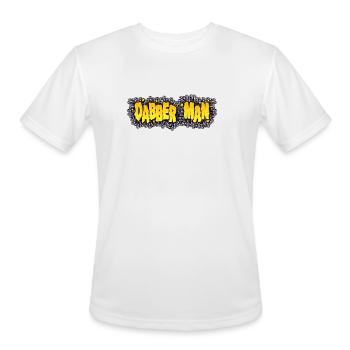 DabberMan trichomes - Men's Moisture Wicking Performance T-Shirt - white - Front - Jackson (183cm)