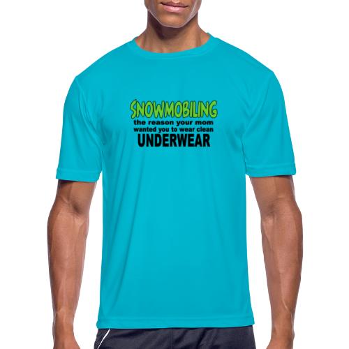 Snowmobiling Underwear - Men's Moisture Wicking Performance T-Shirt