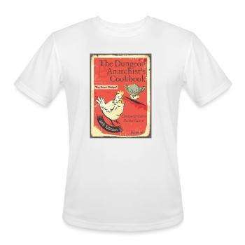 Dungeon Anarchist Cookbook - Men's Moisture Wicking Performance T-Shirt - white - Front - Jackson (183cm)