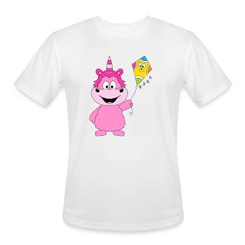 Einhorn Drache Drachensteigen Unicorn Kite - Men's Moisture Wicking Performance T-Shirt - white - Front - Jackson (183cm)
