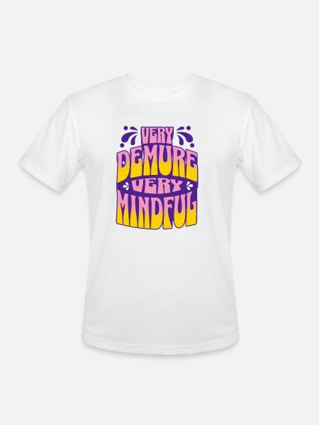 Very Demure, Very Mindful - Men's Moisture Wicking Performance T-Shirt - white