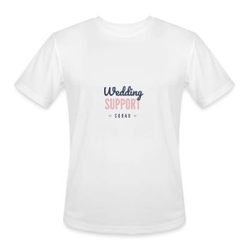 Wedding support squad - Men's Moisture Wicking Performance T-Shirt - white - Front - Jackson (183cm)