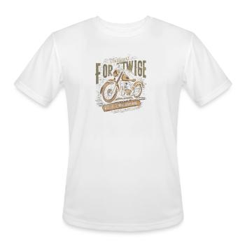 Twige Bike Design - Men's Moisture Wicking Performance T-Shirt - white - Front - Jackson (183cm)