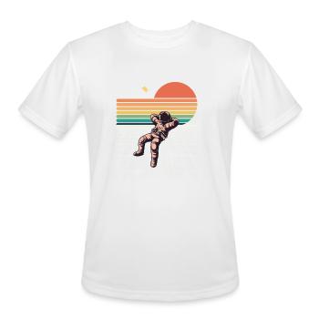 planet - Men's Moisture Wicking Performance T-Shirt - white - Front - Jackson (183cm)