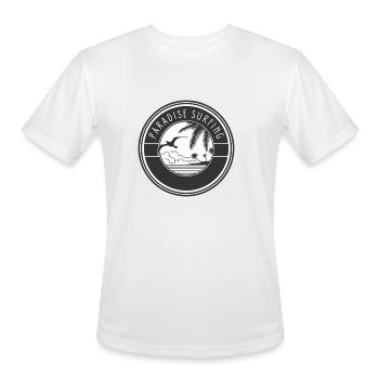 Paradise surfing - Men's Moisture Wicking Performance T-Shirt - white - Front - Jackson (183cm)